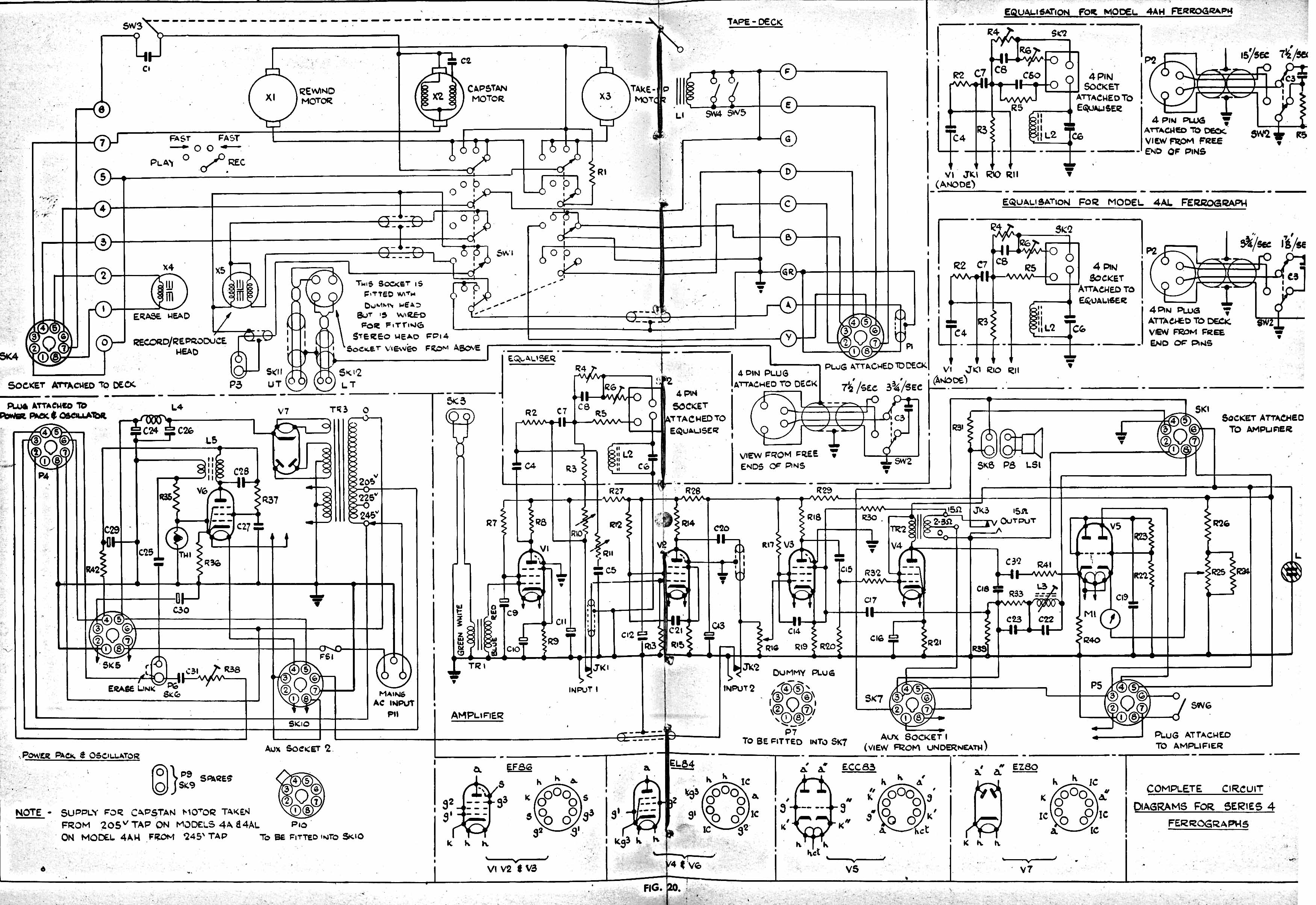 Ferrograph Series 4 Circuit Diagram.