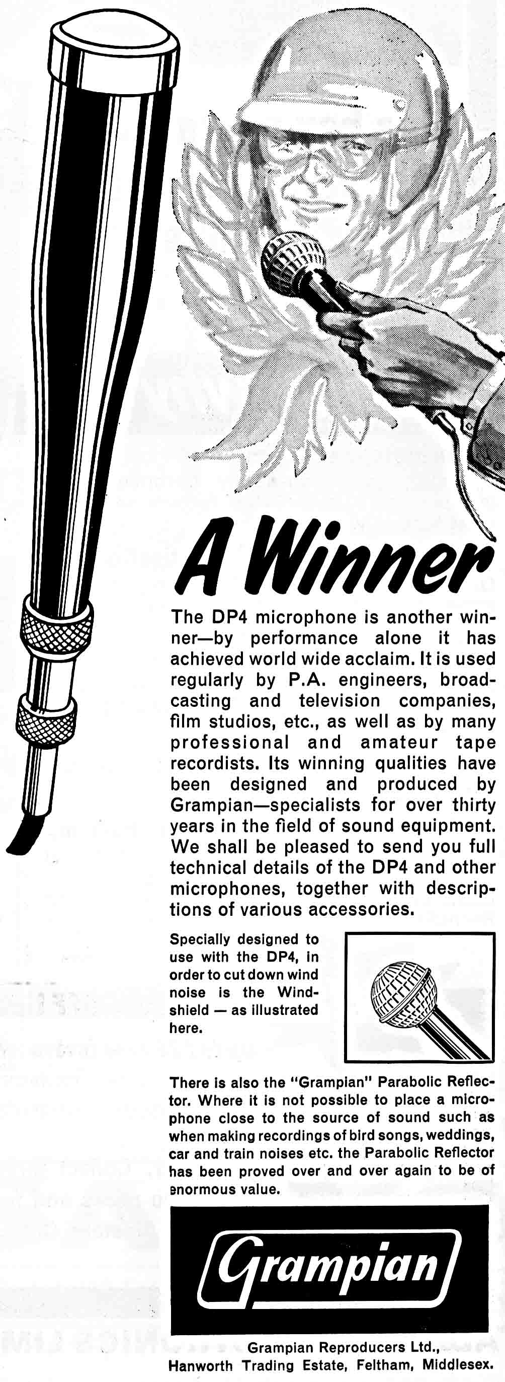 Grampian DP4 Microphone.