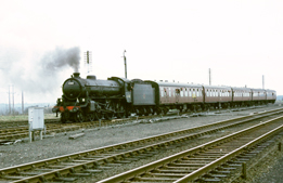 B1 61342 passes through Mauchline on 10th April 1966.  61342 was built at old LNER Gorton Works in 1949, with the unique works number - 1000.