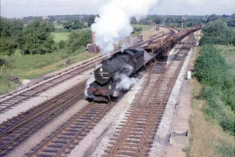 Vol 23: 6991 is hauling a southbound freight at Wolvercot Junction in September 1965.